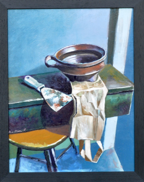 Bert van der Meer + Stillleven met plamuurmes 